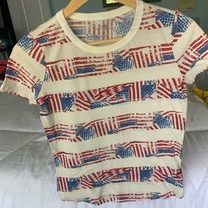 American Flag, Red White & Blue shirt